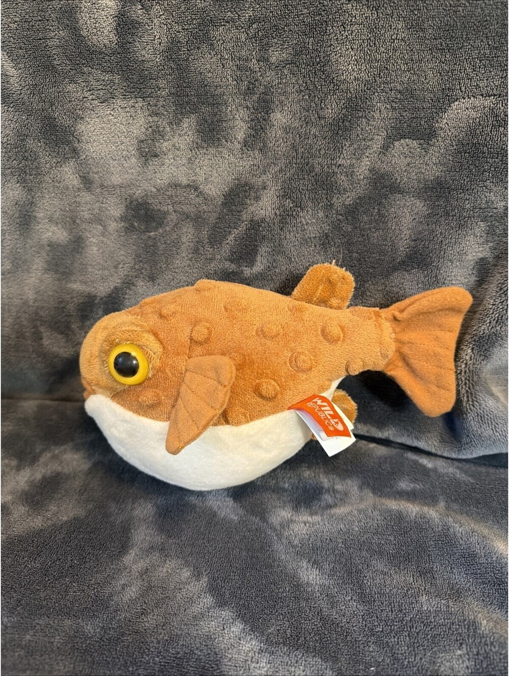Cuddlekins Mini 8" Pufferfish stuffed animal plush fish Wild Republic NEW